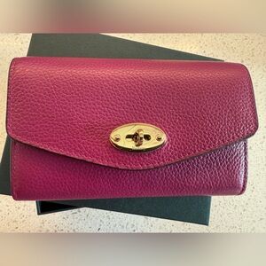 Mulberry Medium Darley Wallet Orchid Bloom Small Classic Grain